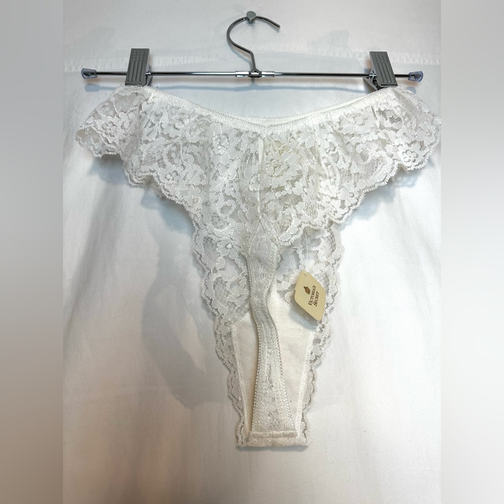 Victoria's Secret Vintage White Lace Panties NWT - Picture 8 of 9